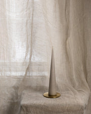 Kjeglelys 25 cm - Linen Grey
