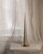 Kjeglelys 37 cm - Linen Grey