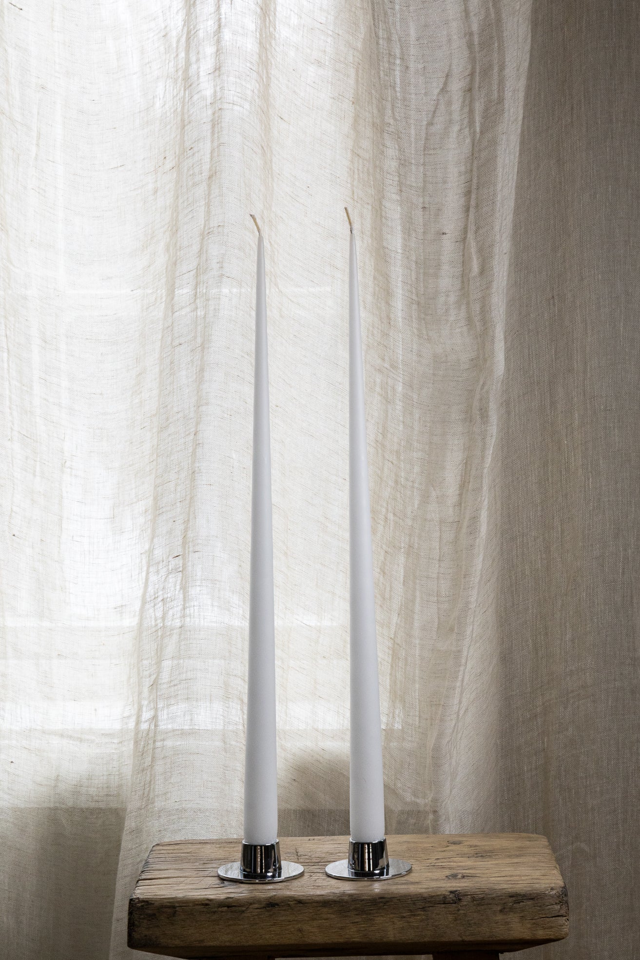 Stakelys 2 pk -Ivory- 42cm