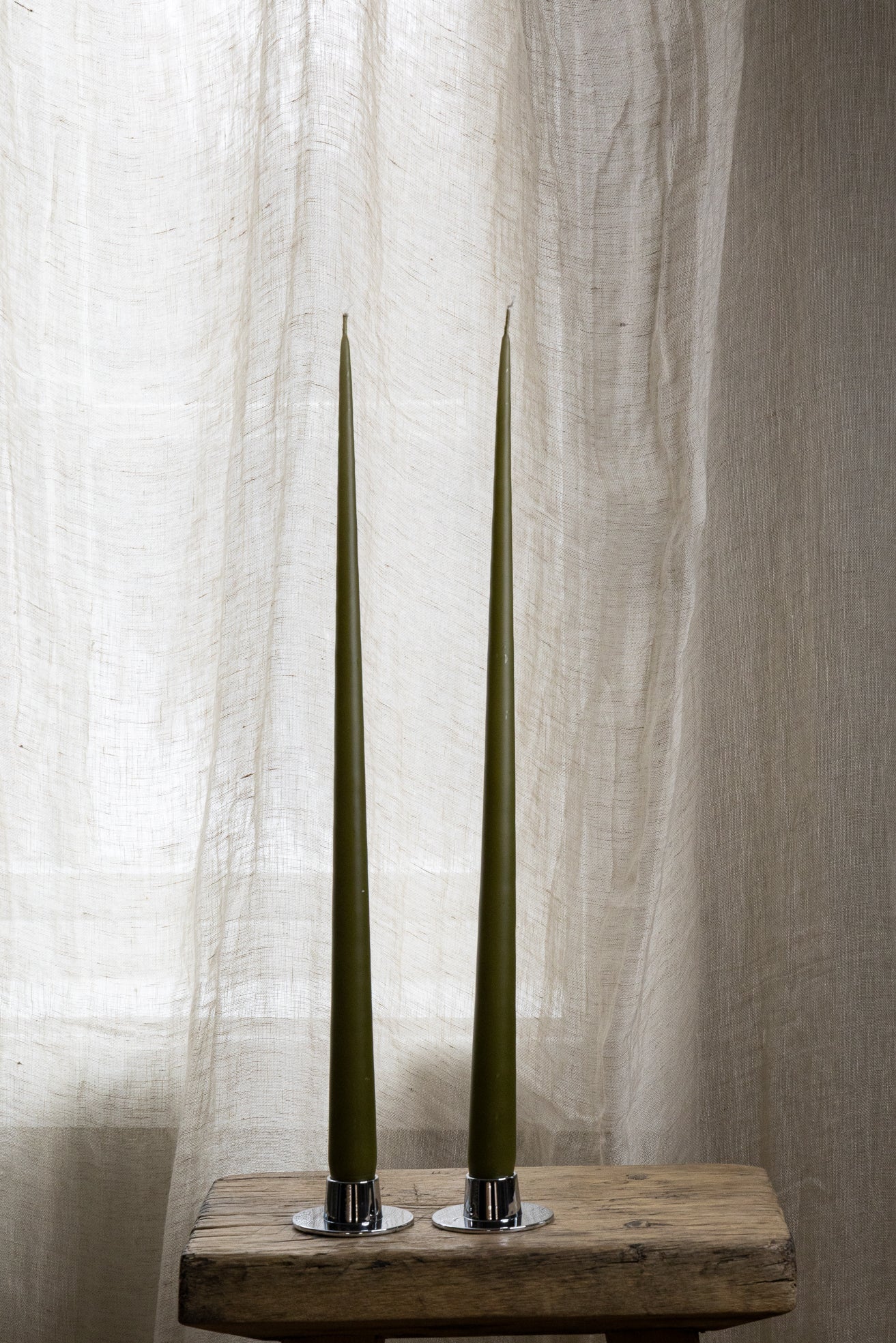 Stakelys 2 pk -Olive glow- 42cm