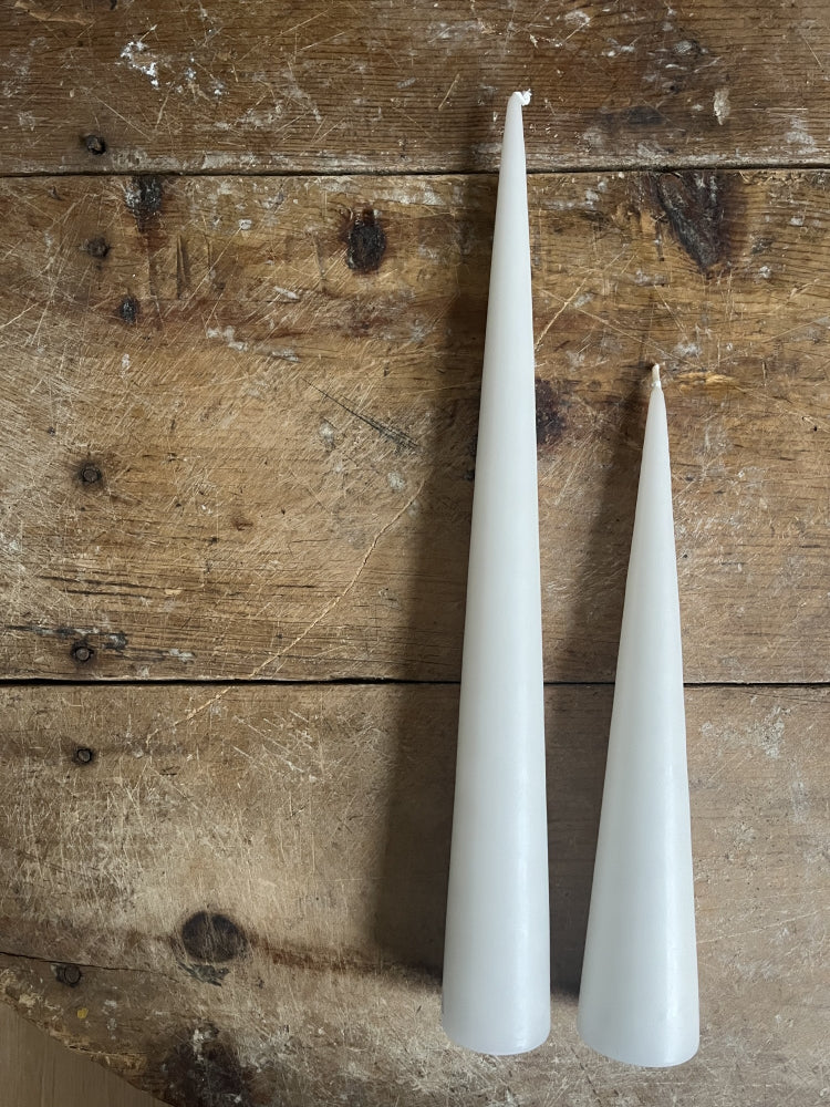 Kjeglelys 37 cm - Ivory