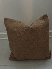 Putetrekk Boucle 40x40 cm - gyllenbrun