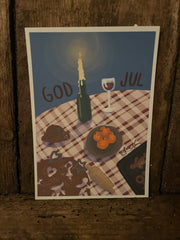 Julekort - Pepperkake