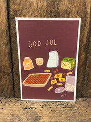 Julekort - Karameller