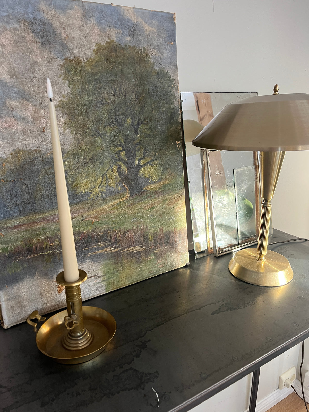 LED lys 2 pk - Pale ginger- 40cm