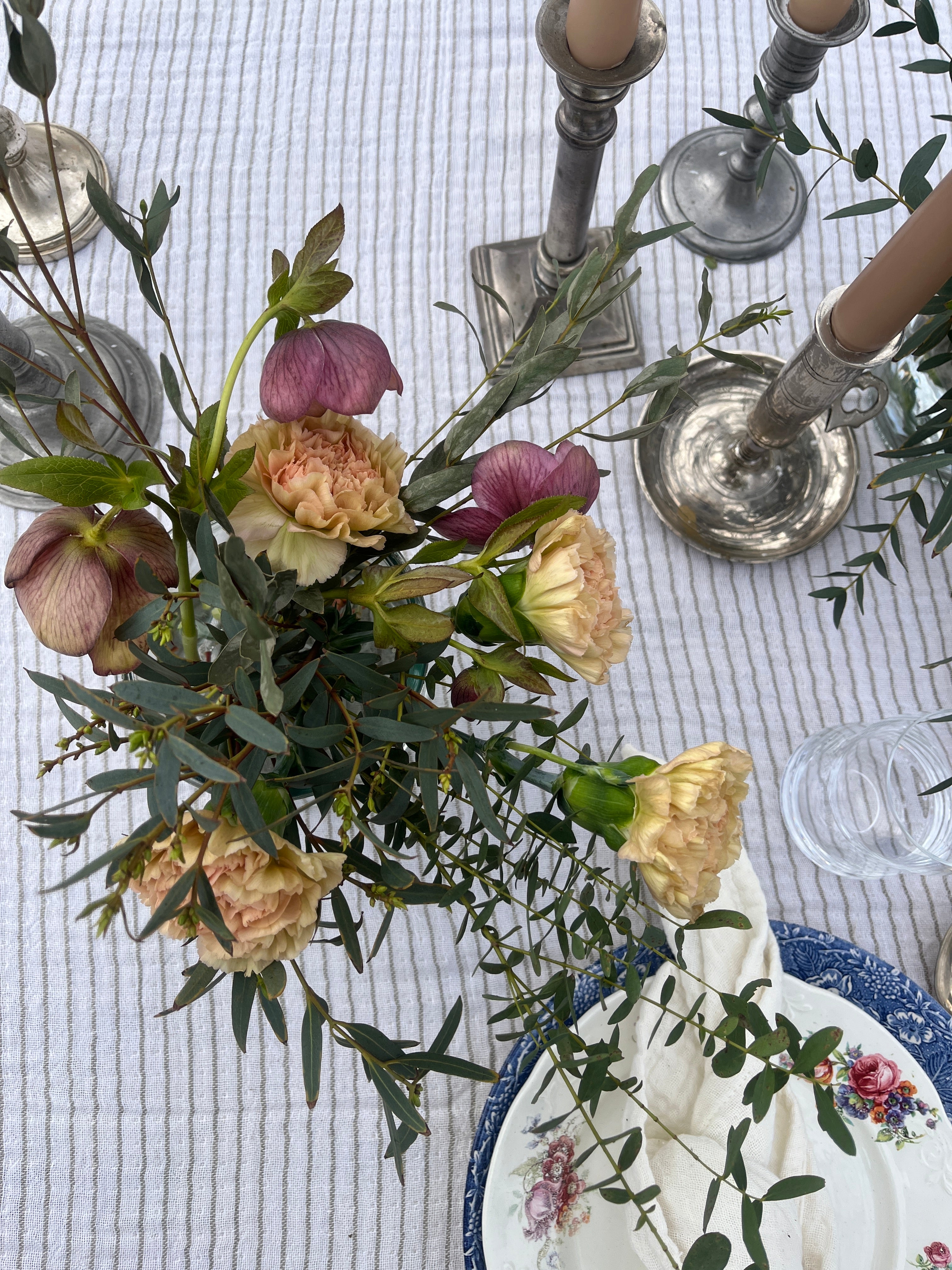 Asjett blomstermotiv 21 cm
