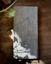 Kjøkkenhåndkle striper - Off-white og mørkegrå