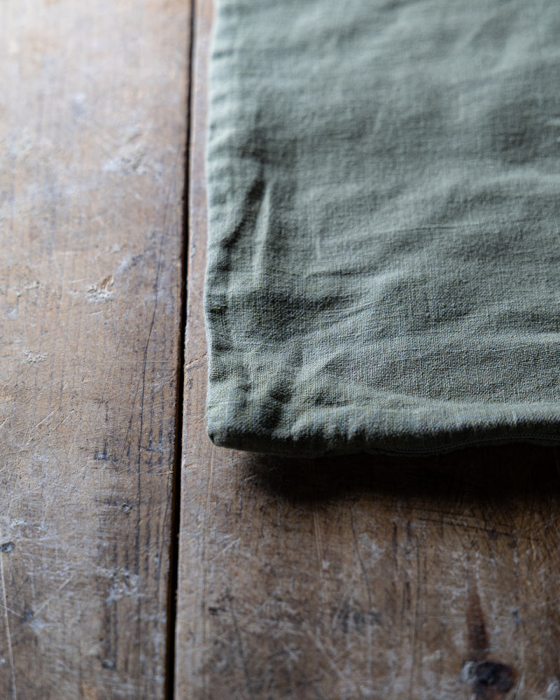 Putetrekk lin 50x50 cm Olivengrønn