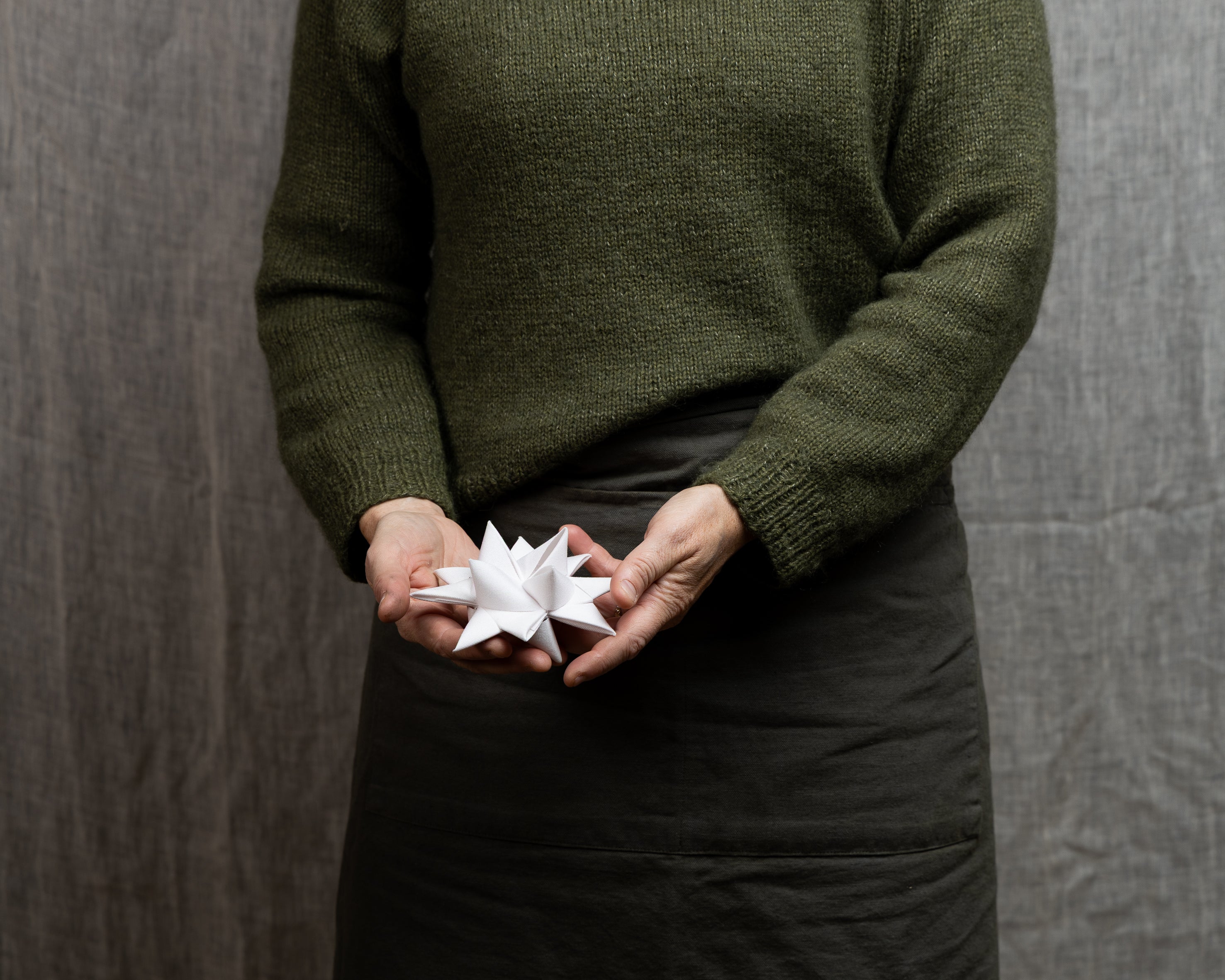 Julestjerne S - Hvit