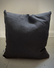 Putetrekk lin 50x50 cm - grå