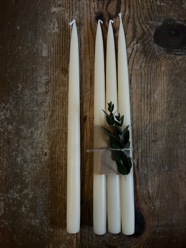 Kronelys 4 pk, Ivory