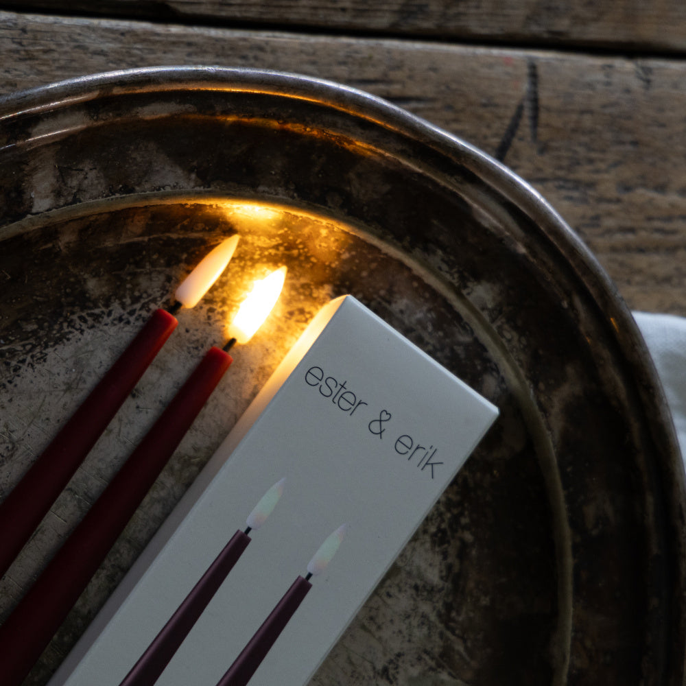 LED lys 2 pk - Deep Wine