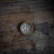 Håndmalt skål brente farger 12 cm