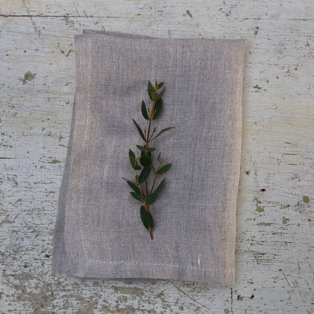 Linserviett 4 pk beige