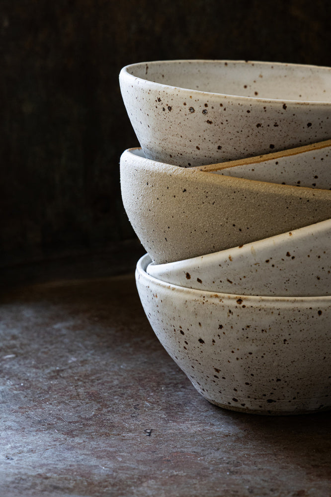 Håndlagd keramikkskål stor