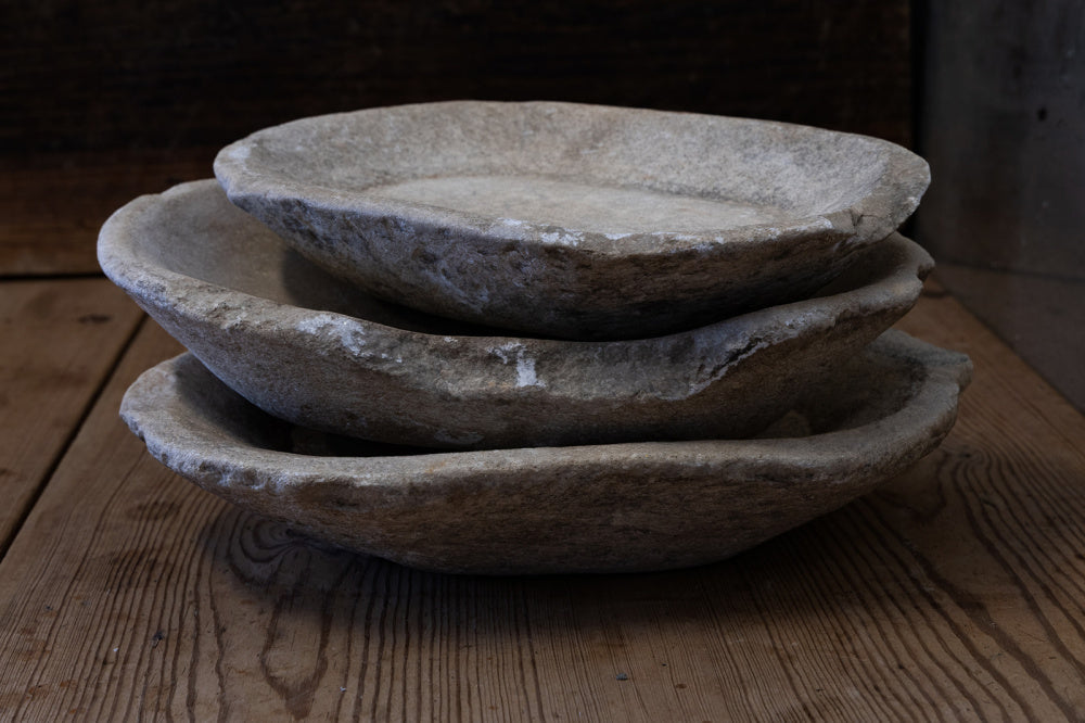 Vintage stort marmorfat #2