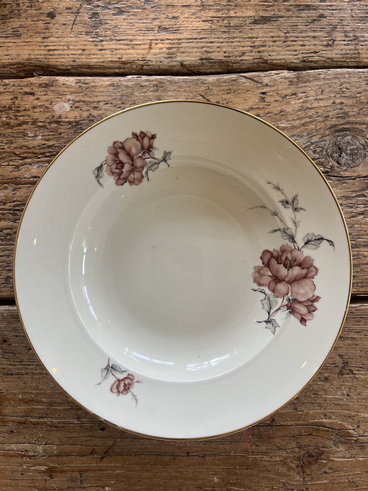 Skål gammelrosa blomst 25 cm