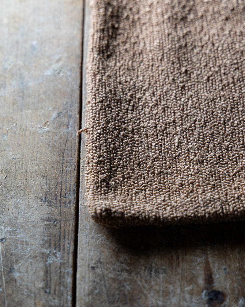 Putetrekk Boucle gyllenbrun 40x40 cm