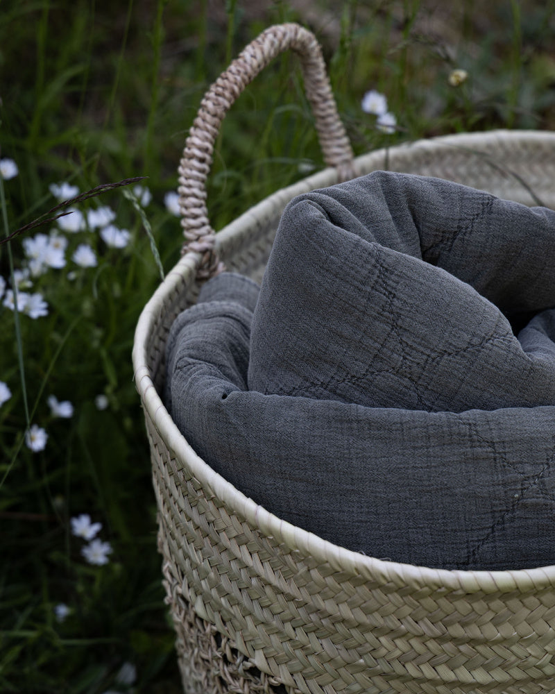 «Vintage» grønt pledd 140x200 cm