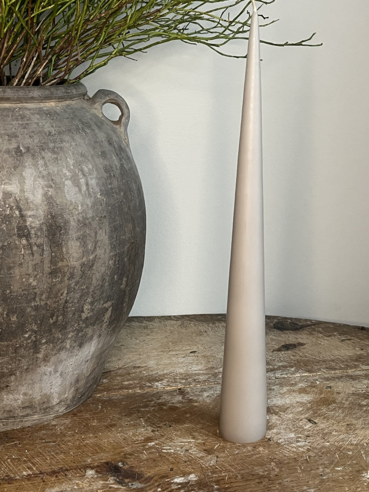 Kjeglelys fra ester & erik, 37 cm Linen Grey