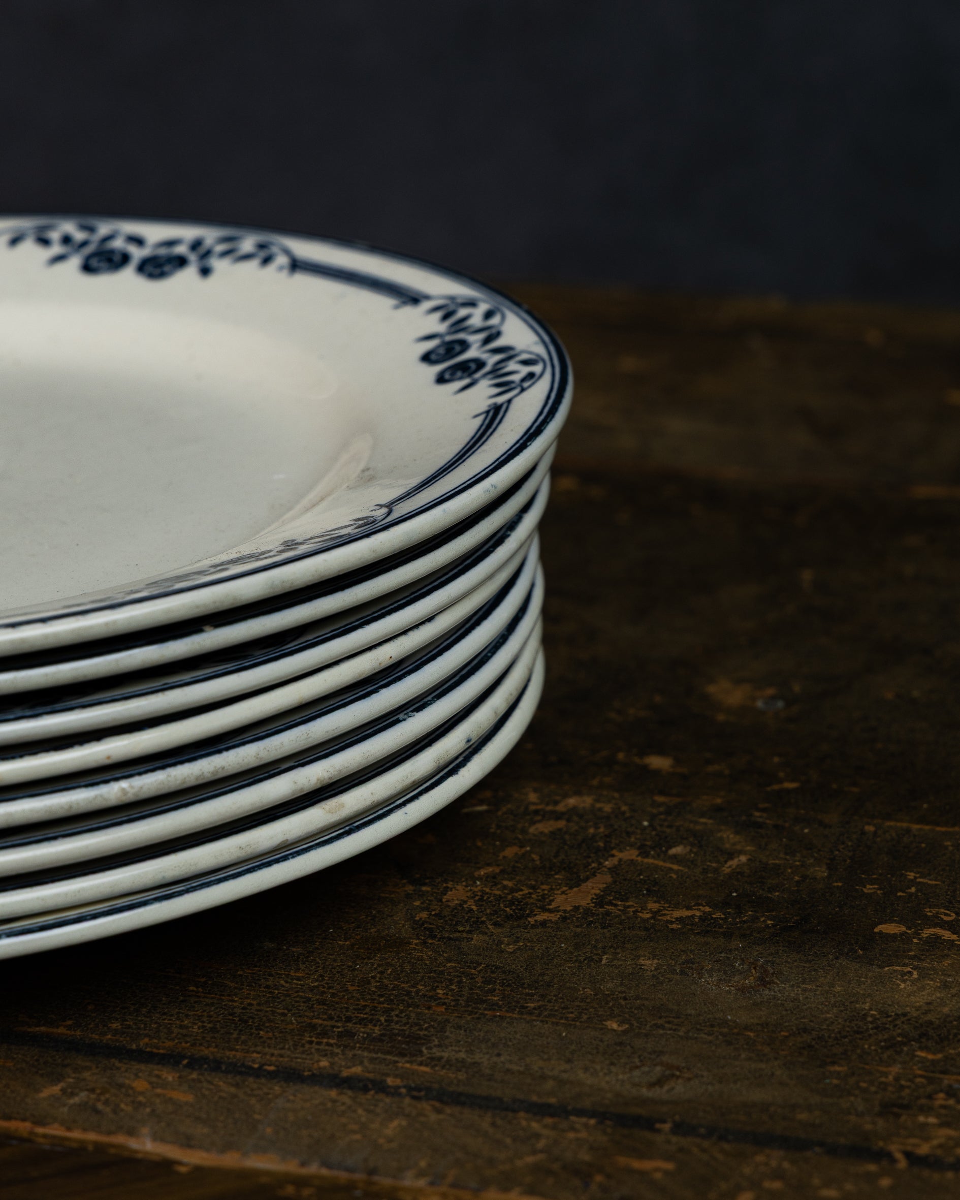 Tallerkener fra Frankrike 8 stk