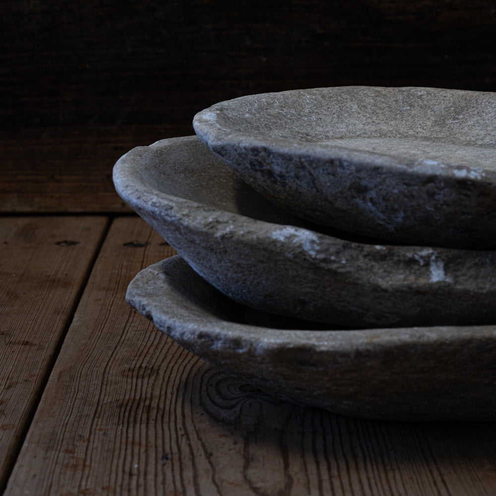 Vintage stort marmorfat #2