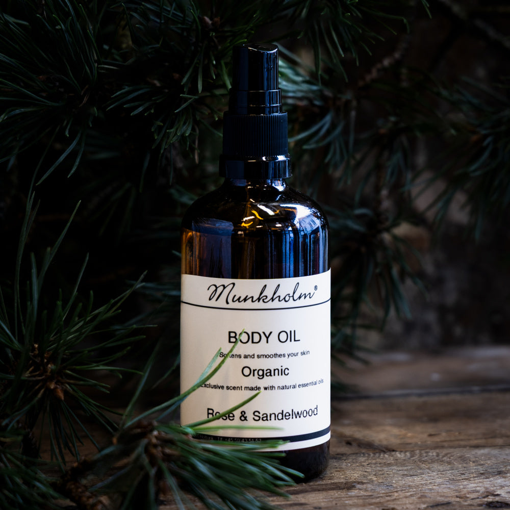Organisk body oil - Rose & Sandelwood
