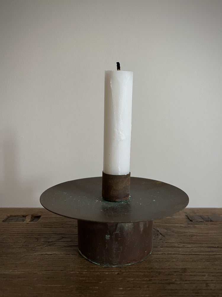 Kobberfarget lysestake - str M