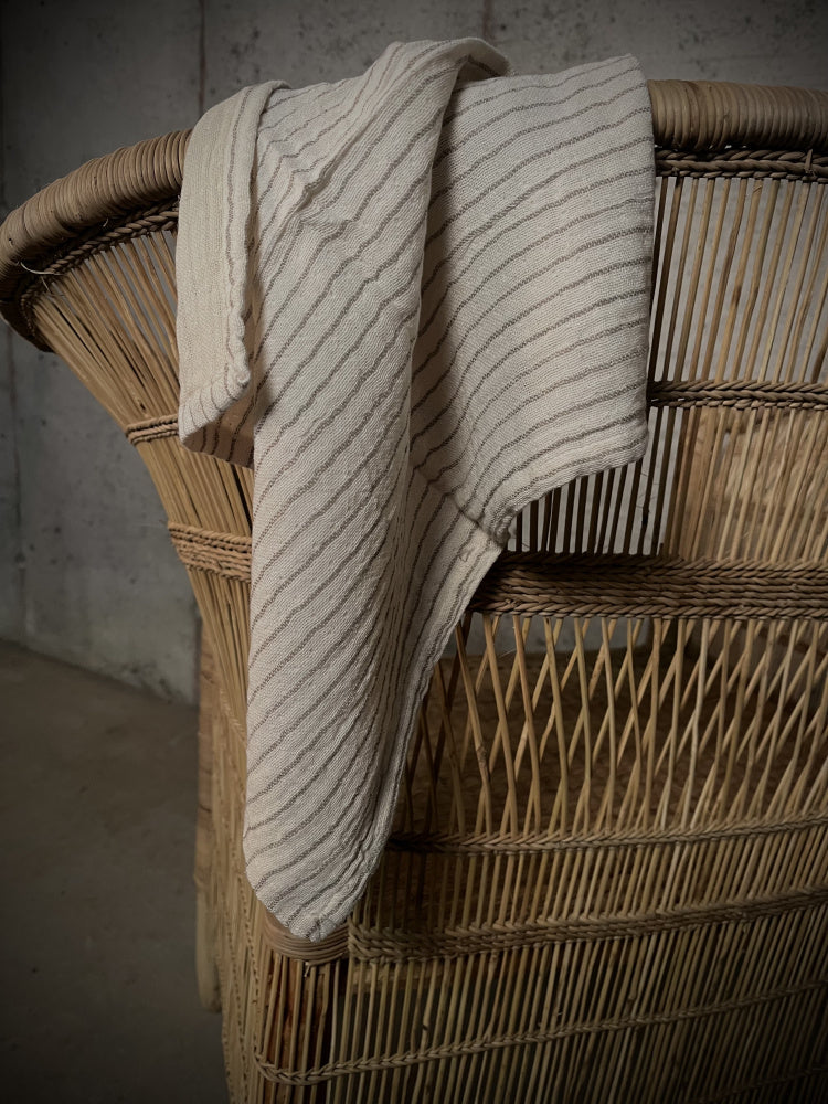 Tøyserviett 4 pk - Elfenben og olivengrønn